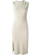 Maison Margiela Slash Detail Dress, Women's, Size: 40, Nude/neutrals, Viscose