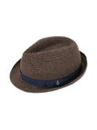 Familiar - Woven Sun Hat - Kids - Polyester - 54 Cm, Brown