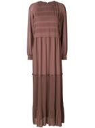 Steffen Schraut Maxi Peasant Dress - Brown
