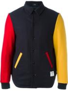 Ejxiii Contrast Sleeve Varsity Jacket