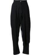 Isabel Benenato Cropped Trousers - Black