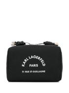 Karl Lagerfeld Logo Print Make Up Bag - Black