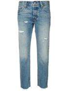Levi's Cropped Tapered Jeans, Women's, Size: 26, Blue, Cotton