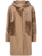 Drome Hooded Mid Fur Coat - Unavailable