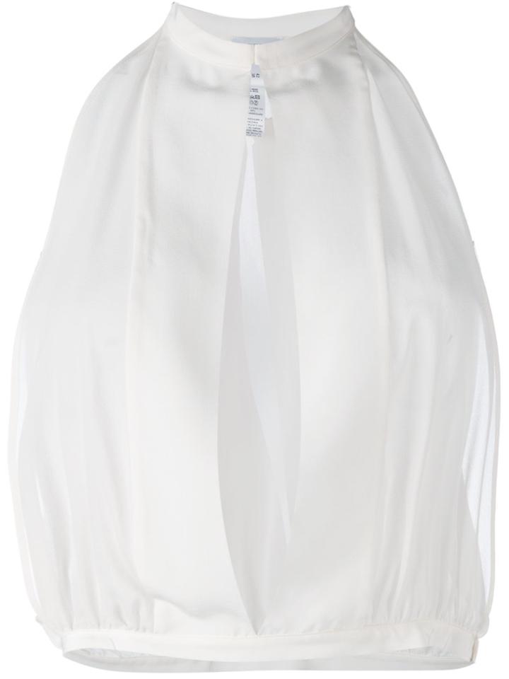 La Perla - Beyond The Beach Blouse - Women - Silk/spandex/elastane - 38, Women's, Nude/neutrals, Silk/spandex/elastane
