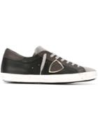 Philippe Model Logo Patch Sneakers, Men's, Size: 43, Grey, Suede/leather/rubber
