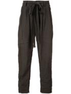 Ziggy Chen Drop-crotch Trousers, Men's, Size: 50, Brown, Cotton