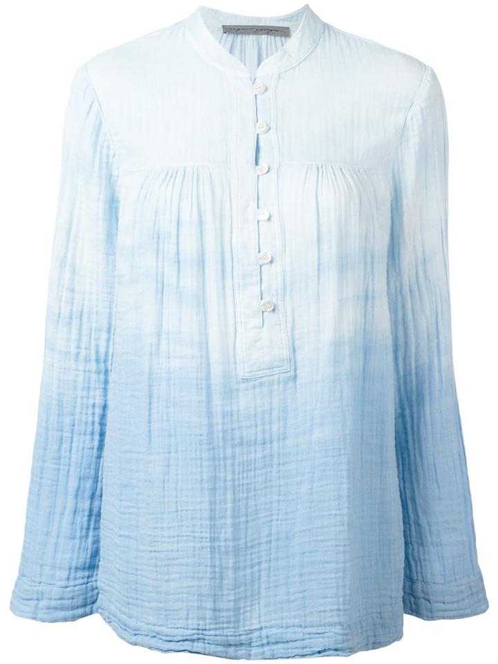 Raquel Allegra Tie-dye Print Shirt, Women's, Size: 1, Blue, Cotton