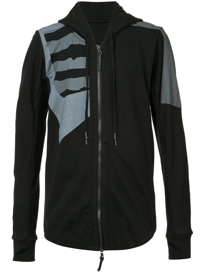 11 By Boris Bidjan Saberi - Dazzle Hooded Sweatshirt - Men - Cotton - S, Black, Cotton
