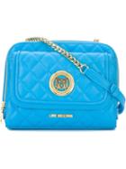 Love Moschino Quilted Cross Body Bag, Women's, Blue