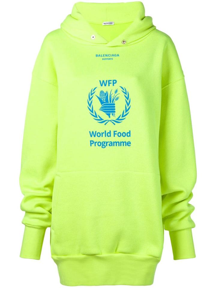 Balenciaga World Food Programme Hoodie - Yellow