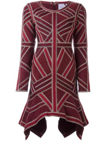 Hervé Léger 'carlotta' Dress, Women's, Size: Medium, Red, Rayon/nylon/spandex/elastane
