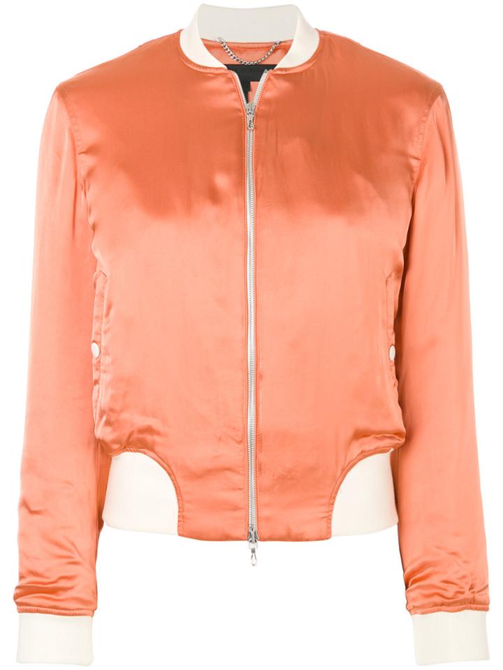 Rag & Bone Contrasting Detail Bomber Jacket - Yellow & Orange