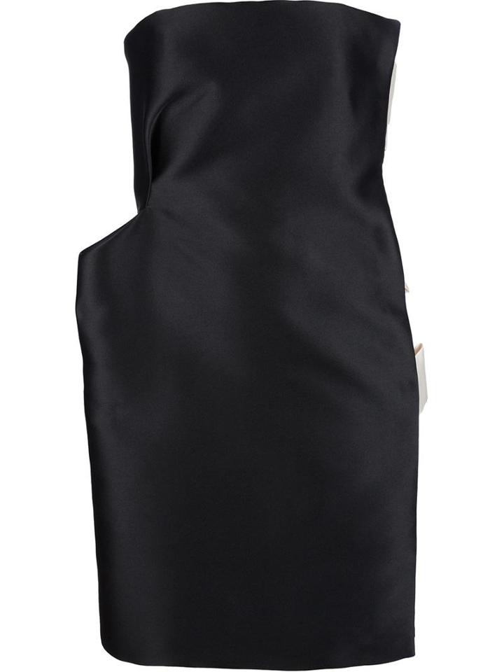 Lanvin Bow Detail Strapless Dress