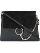 Chloé Faye Shoulder Bag, Women's, Black, Leather/suede