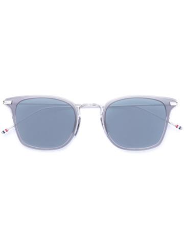 Thom Browne - Classic Square Sunglasses - Unisex - Titanium - 49, Grey, Titanium
