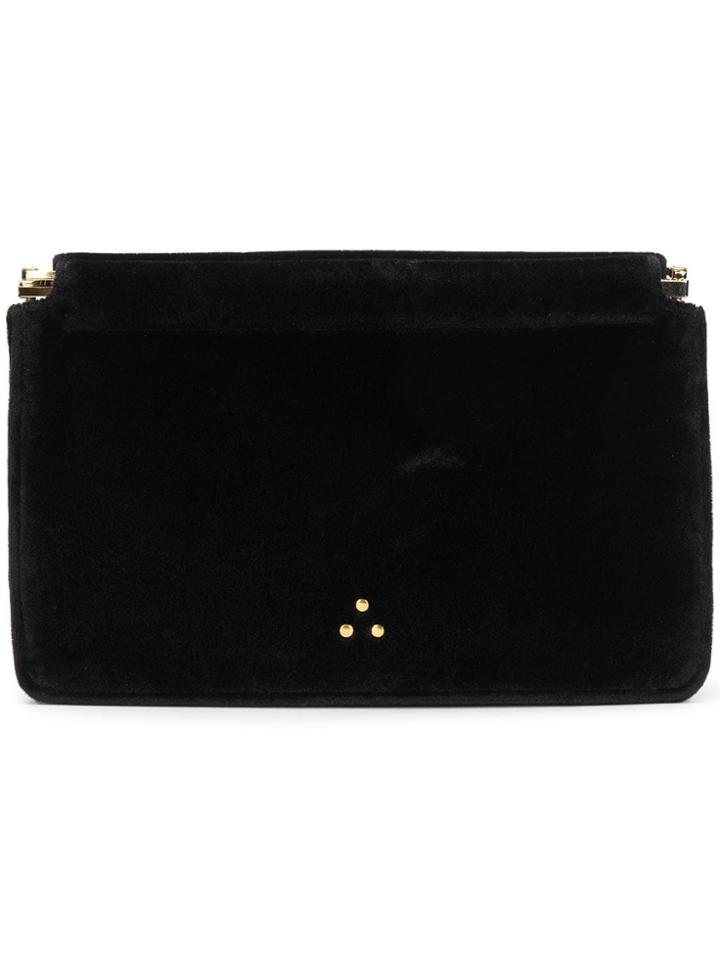 Jérôme Dreyfuss Velvet Clutch Bag - Black