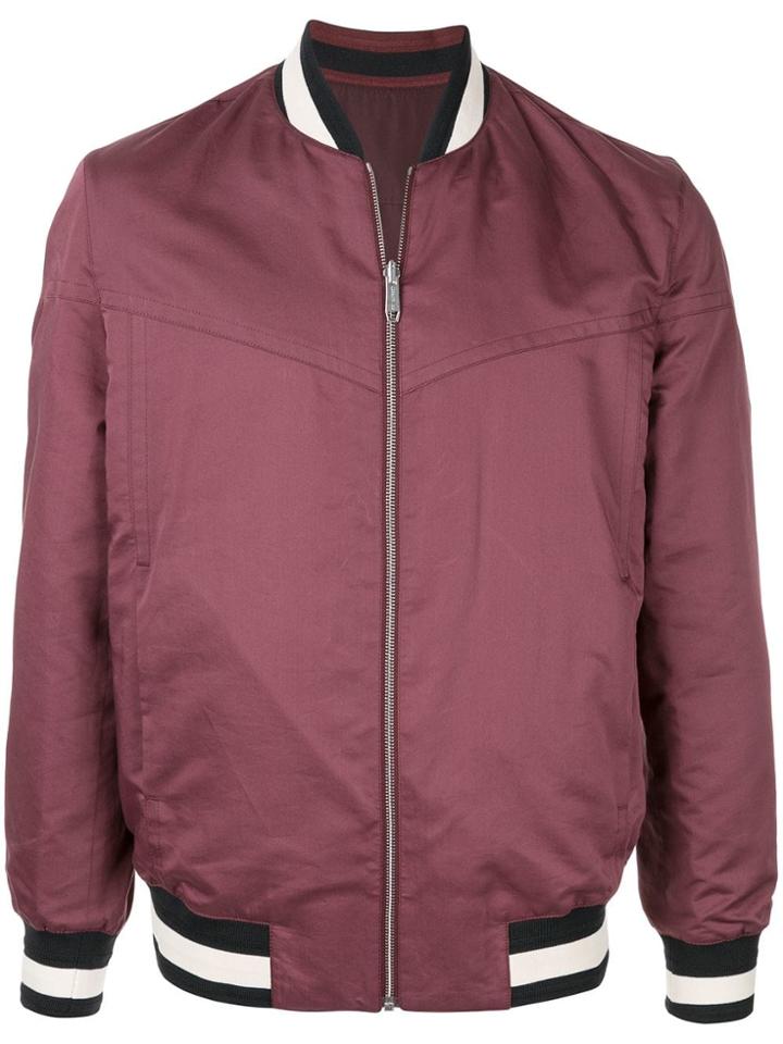 Cerruti 1881 Zipped Bomber Jacket - Red