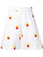Mikio Sakabe French Fries Shorts, Adult Unisex, Size: Medium, White, Cotton