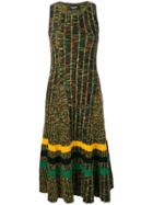 Calvin Klein 205w39nyc Knit Stripe Detail Dress - Green