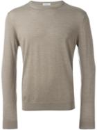 Fashion Clinic Crew Neck Jumper, Men's, Size: 48, Nude/neutrals, Merino