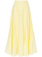 N Duo It's Always Sunny Cotton-blend Maxi Skirt - Yellow