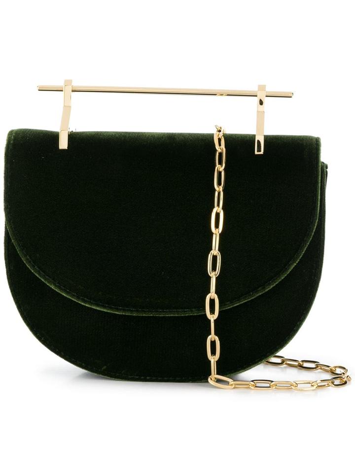 M2malletier Mini Halfmoon Bag - Green