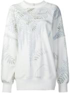 Adam Lippes Oversize Sweatshirt, Women's, Size: Small, White, Cotton