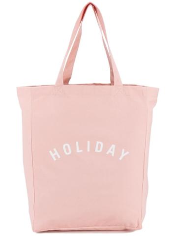 Holiday Canvas 'holiday' Logo Tote, Women's, Pink/purple, Cotton