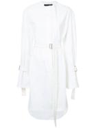Proenza Schouler Long Sleeve Shirt Dress - White