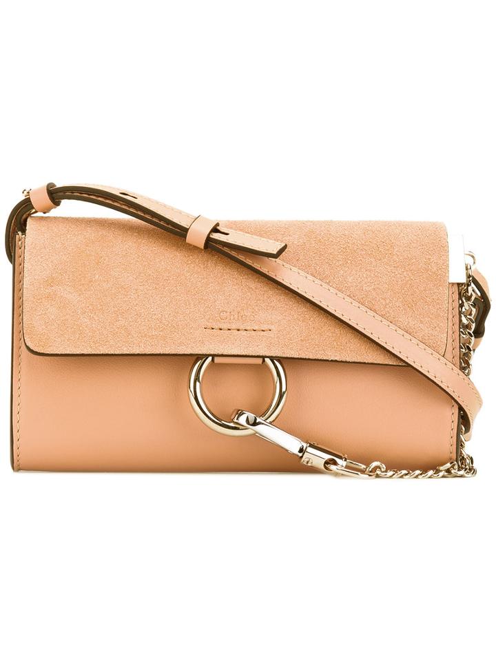 Chloé - Faye Wallet On Strap Bag - Women - Calf Leather - One Size, Nude/neutrals, Calf Leather