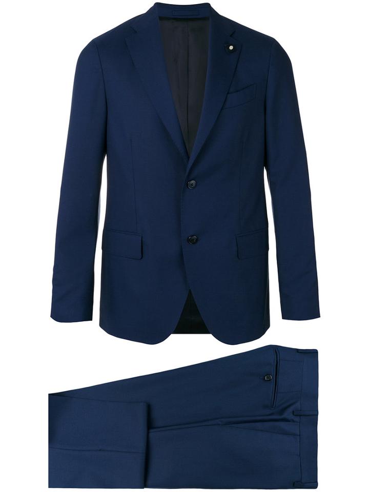 Lardini - Two-piece Suit - Men - Cupro/viscose/wool - 56, Blue, Cupro/viscose/wool