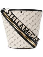 Stella Mccartney Logo Bucket Bag - Neutrals