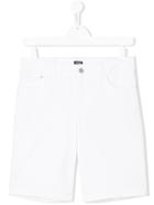 Armani Junior Denim Shorts - White