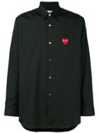Comme Des Garçons Play Classic Heart Patch Shirt - Black