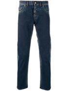 Diesel Black Gold Cropped Slim Fit Jeans - Blue