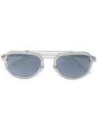 Diesel Aviator Frame Sunglasses - Metallic