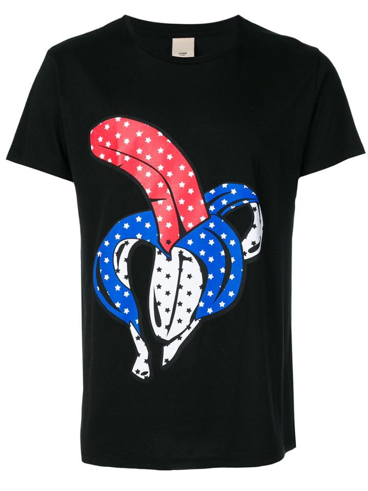 Herman Banana Print T-shirt - Black