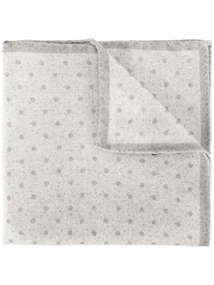 Eleventy Potty Pocket Square, Men's, Nude/neutrals, Wool