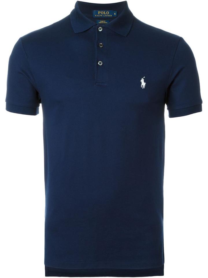 Polo Ralph Lauren Embroidered Logo Polo Shirt, Men's, Size: Small, Blue, Cotton/spandex/elastane