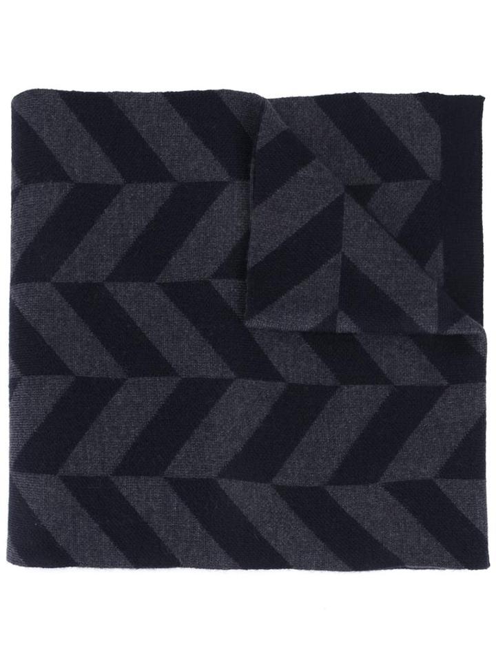 Theory 'herrigs' Chevron Scarf, Men's, Blue, Merino