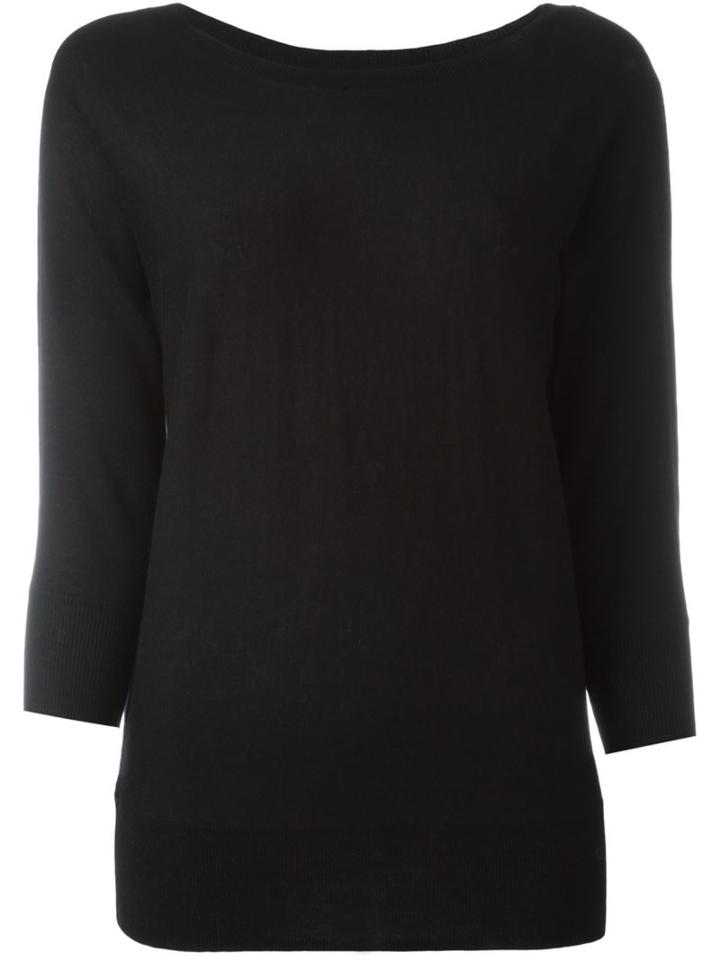 Michael Michael Kors Boat Neck Jumper, Women's, Size: Xs, Black, Nylon/polyester/viscose/cashmere
