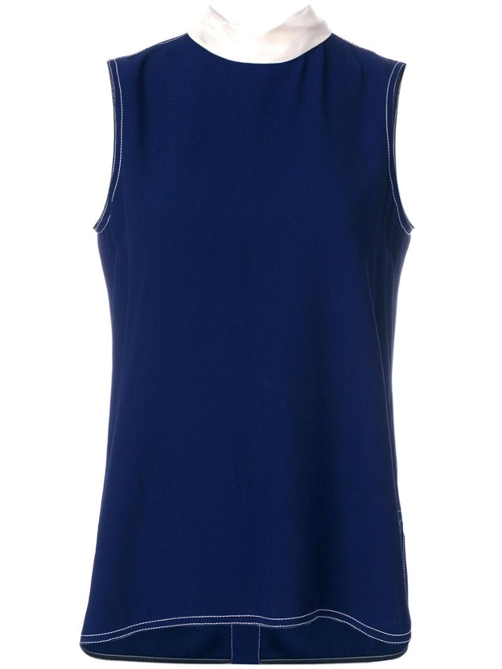 Marni Tie Neck Blouse - Blue