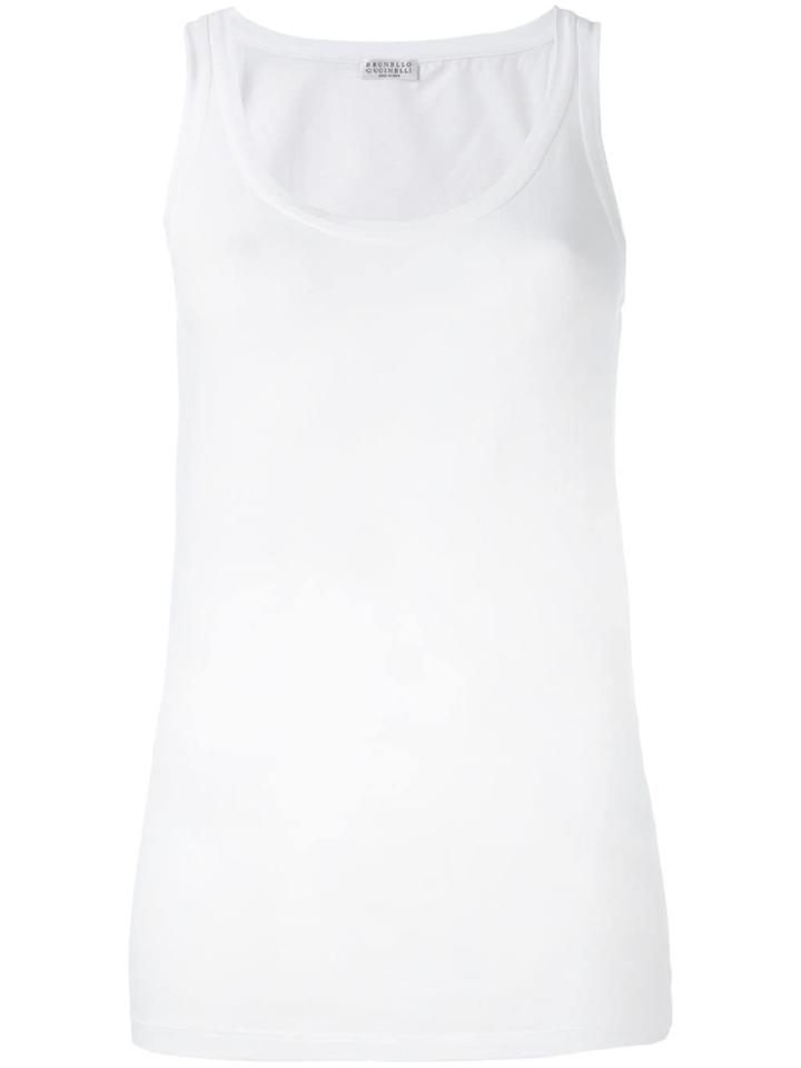 Brunello Cucinelli Classic Tank Top - White
