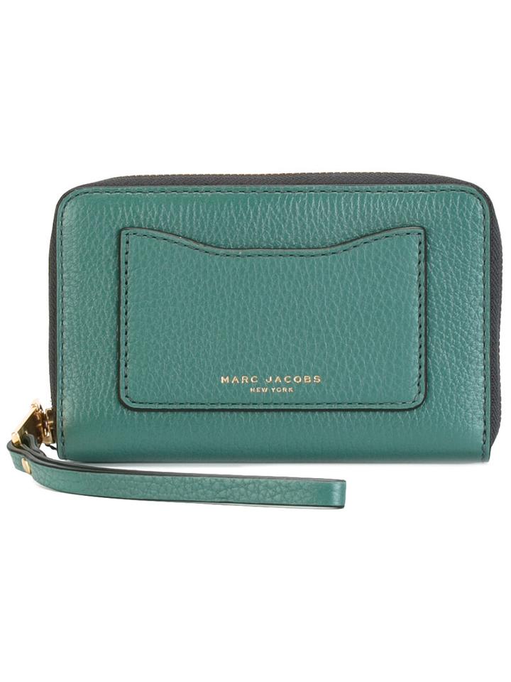 Marc Jacobs Recruit Zip Phone Wristlet Purse, Women's, Green, Leather