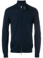 Paolo Pecora Zipped Front Cardigan - Blue