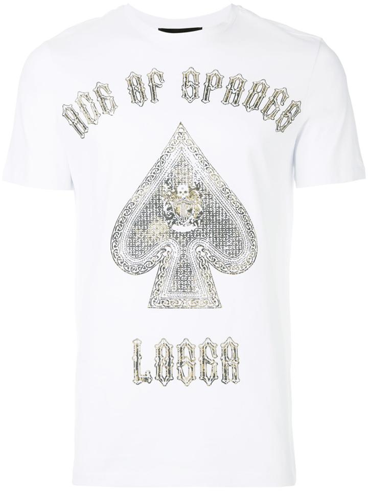 John Richmond Print Fitted T-shirt - White