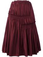 Nina Ricci Pleated A-line Skirt