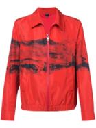 Neil Barrett Abstract Print Jacket - Red
