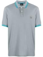 Ps Paul Smith Stripe Trim Polo Shirt - Grey